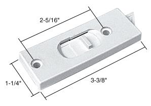 CRL White Tilt Window Latch; 2-5/16" Screw Holes - Package