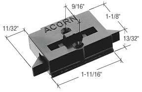 CRL Black Plastic Tilt Latch for Acorn Windows