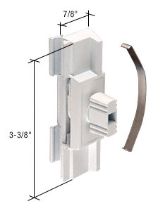 White Die Cast Sliding Window Latch and Pull for Superior Windows