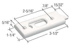 CRL White Tilt Window Latch; 2-5/16" Screw Holes - Package