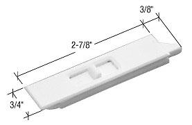 CRL White Mortised Tilt Latch - Package