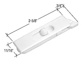 CRL White 2-5/8" Mortised Tilt Latch - Package