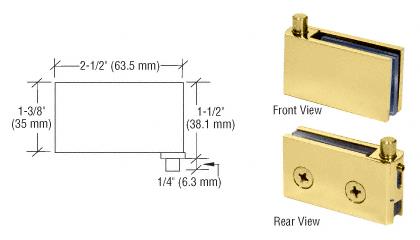 CRL Brass Flush Mount Cabinet Pivot Hinge - Package