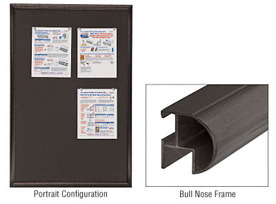 CRL Oil Rubbed Bronze Wall Mounted Frame Cork Board