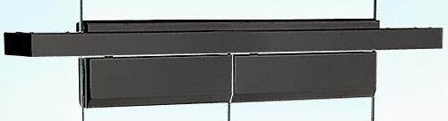CRL Black Anodized Custom Length Double Door Floating Header