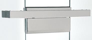 CRL 36" Single Door Brushed Stainless Floating Header