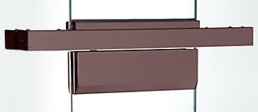 CRL 36" Single Door Dark Bronze Anodized Floating Header