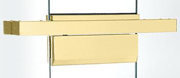 CRL 36" Single Door Polished Brass Floating Header