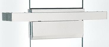 CRL 36" Single Door Polished Stainless Floating Header