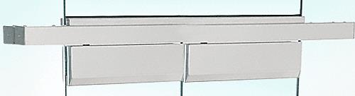 CRL 72" Double Door Satin Anodized Floating Header