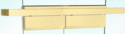 CRL Custom Length Double Door Satin Brass Floating Header