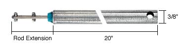 CRL 20" Tubular Spiral Window Balance with Blue Bushing
