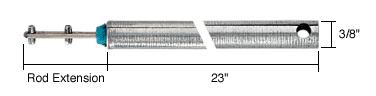 CRL 23" Tubular Spiral Window Balance with Blue Bushing