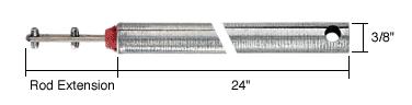 CRL 24" Tubular Spiral Tilt Window Balance with Red Bushing