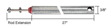 CRL 27" Tubular Spiral Tilt Window Balance with Red Bushing