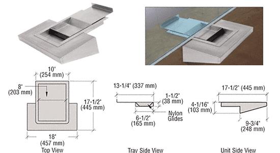 CRL Sliding Deal Tray with Shelf