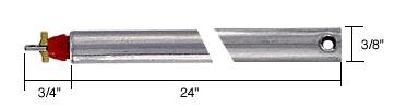 CRL 24" Tubular Spiral Non-Tilt Window Balance with Red Bushing