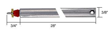 CRL 28" Tubular Spiral Non-Tilt Window Balance with Red Bushing