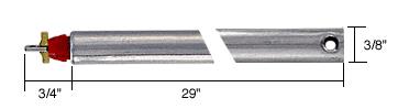 CRL 29" Tubular Spiral Non-Tilt Window Balance with Red Bushing