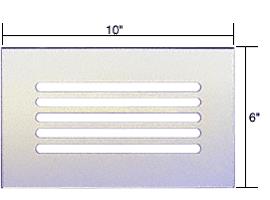 10" x 6" Clear Acrylic Mirror Grille