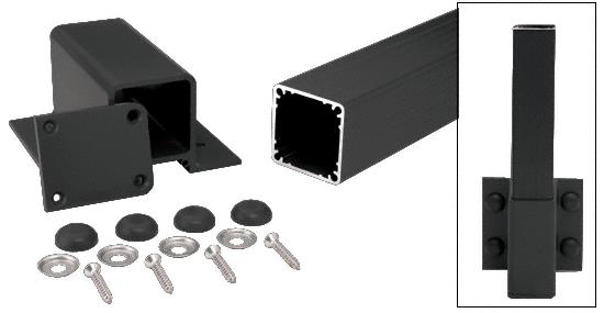 CRL 200, 300, 350 & 400 Series Matte Black  42" Fascia Mount Post Kit