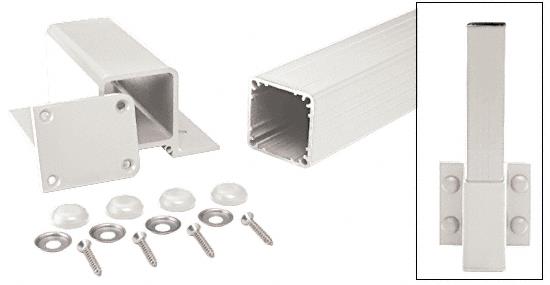 CRL 200, 300, 350 & 400 Series Sky White 48" Fascia Mount Post Kit