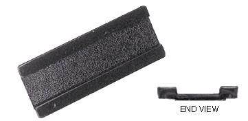 CRL Black Finish Raised Lip Finger Pull