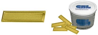 CRL Gold Anodized Showcase Stick-On Finger Pulls - Bulk