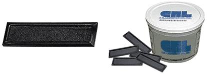 CRL Black Finish Showcase Stick-On Finger Pulls - Bulk