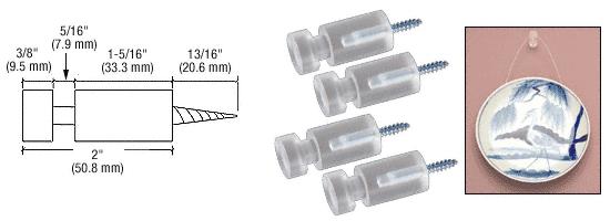 CRL Acrylic Framepegs - 4 Pack