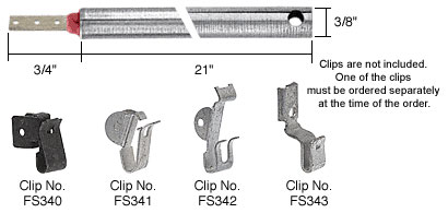 CRL 21" Standard Duty Window Balance with Red Bushing (must be ordered with one of four clips)