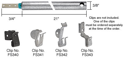 CRL 21" Heavy Duty Window Balance with Blue Bushing (must be ordered with one of four clips)