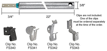 CRL 22" Heavy Duty Window Balance with Blue Bushing (must be ordered with one of four clips)