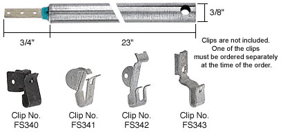 CRL 23" Heavy Duty Window Balance with Blue Bushing (must be ordered with one of four clips)