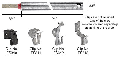 CRL 24" Standard Duty Window Balance with Red Bushing (must be ordered with one of four clips)
