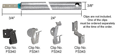 CRL 24" Heavy Duty Window Balance with Blue Bushing (must be ordered with one of four clips)