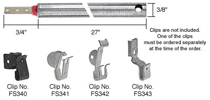 CRL 27" Standard Duty Window Balance with Red Bushing (must be ordered with one of four clips)