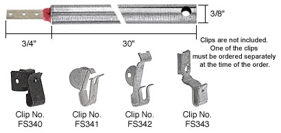 CRL 30" Standard Duty Window Balance with Red Bushing (must be ordered with one of four clips)