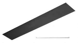 CRL Black Anodized Flat Snap-In Channel- 240"