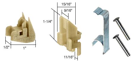CRL Window Channel Balance Top and Bottom Guides, Attached