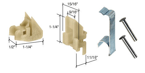 CRL Window Channel Balance Top and Bottom Guides, Attached