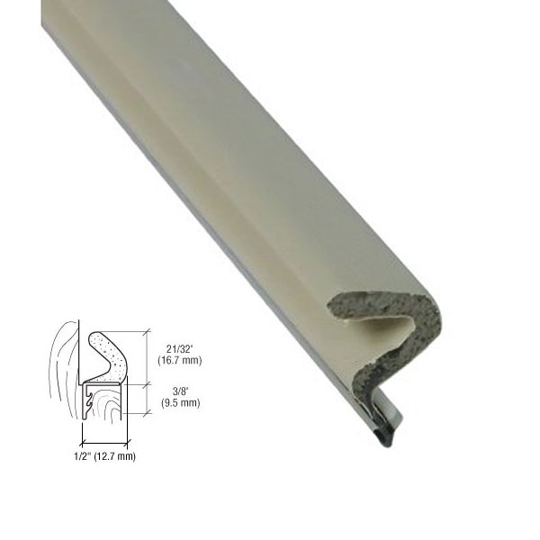 82" Beige Foam-Tite Weatherseal - One Piece