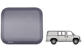 CRL Fixed "All Glass Look" Window - Side Hinged and Sliding Door for 1997+ Chevy/GMC Vans 17-11/16" x 22-1/8"