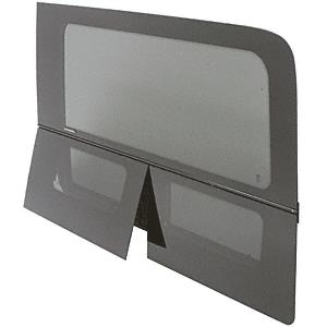 CRL 2007+ OEM Design All Glass Look Sprinter Van Dual-Vent Driver Side Rear Quarter Panel Window for 170" Wheel Base Van
