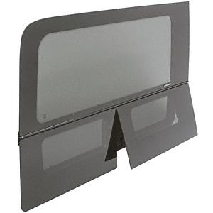 CRL 2007+ OEM Design All Glass Look Sprinter Van Dual-Vent Passenger Side Rear Quarter Panel Window for 170" Wheel Base Van