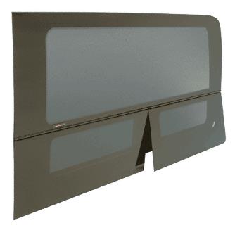 CRL 2007+ All Glass Look Sprinter Van T-Vent Driver Side Rear Quarter Panel Window for 144" Wheel Base Van 57" x 21-1/2"