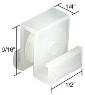 CRL Sliding Window Roller with 1/2" Nylon Wheel for L.J. Windows