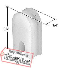 CRL 3/8" Wide Nylon Sliding Window Top Guide for International Windows - Package