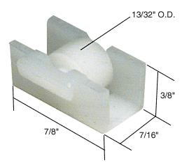 CRL Sliding Window Roller with 13/32" Nylon Wheel for Roll-Eze Windows