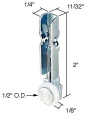CRL Sliding Window Roller with 1/2" Nylon Wheel for International Windows